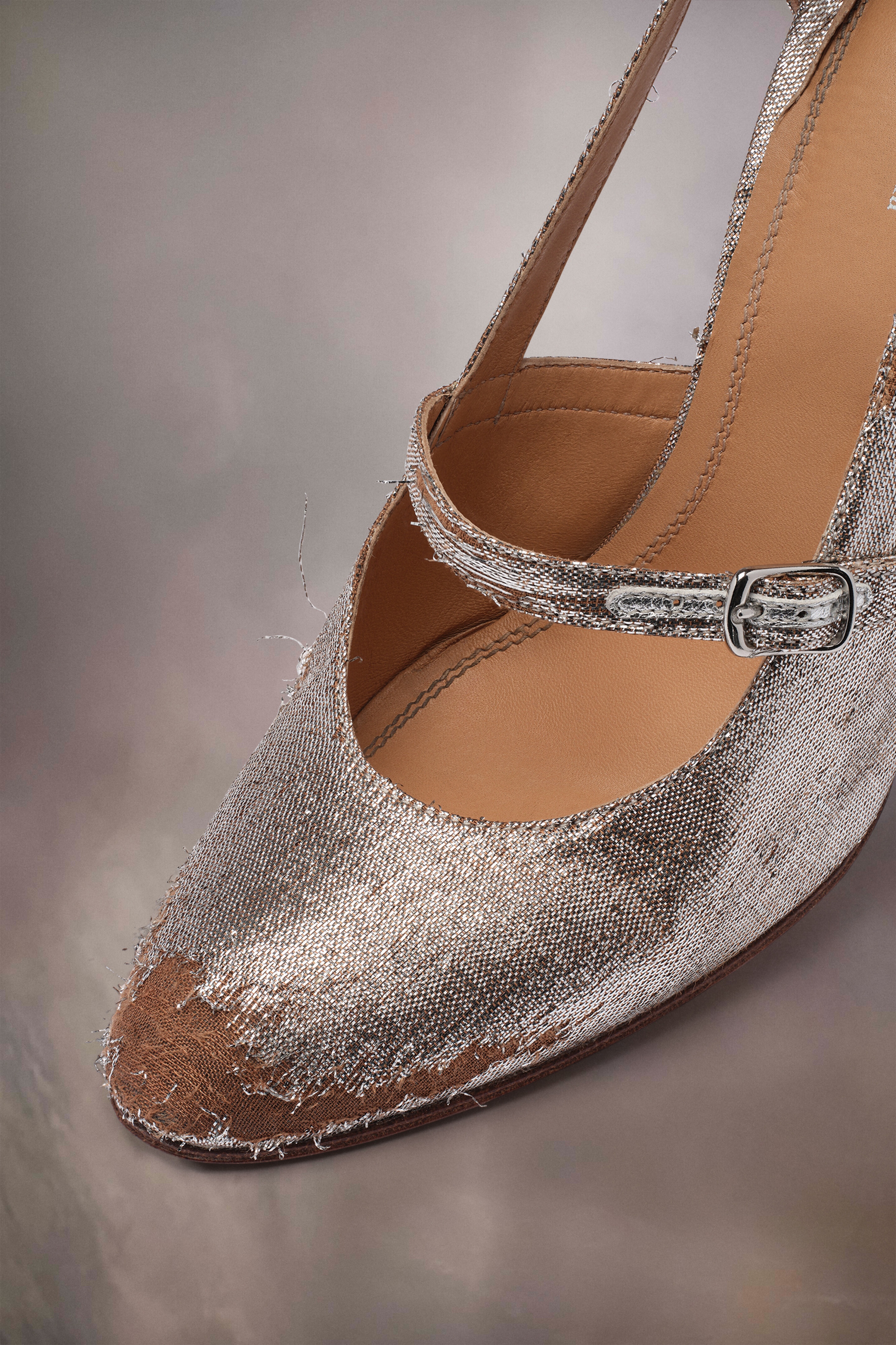 Bleach lurex Mary-Jane pumps - 4