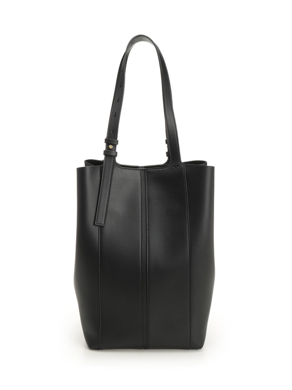 Shopping 24.7 N/S Smooth Calfskin Leather Body Handbags Grey - 3
