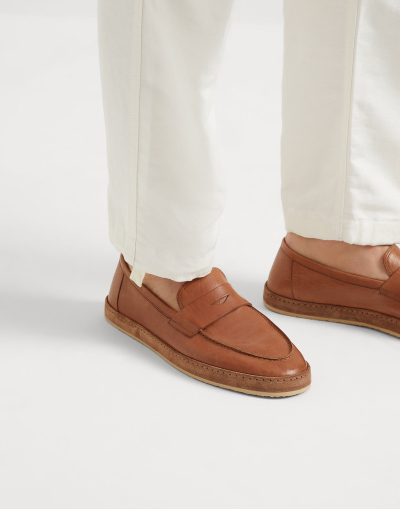 Soft calfskin loafer sneakers 4