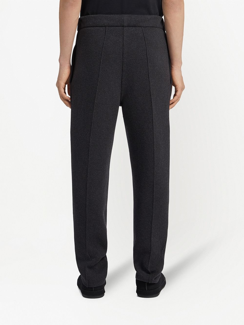 elasticated cashmere-blend trousers - 4