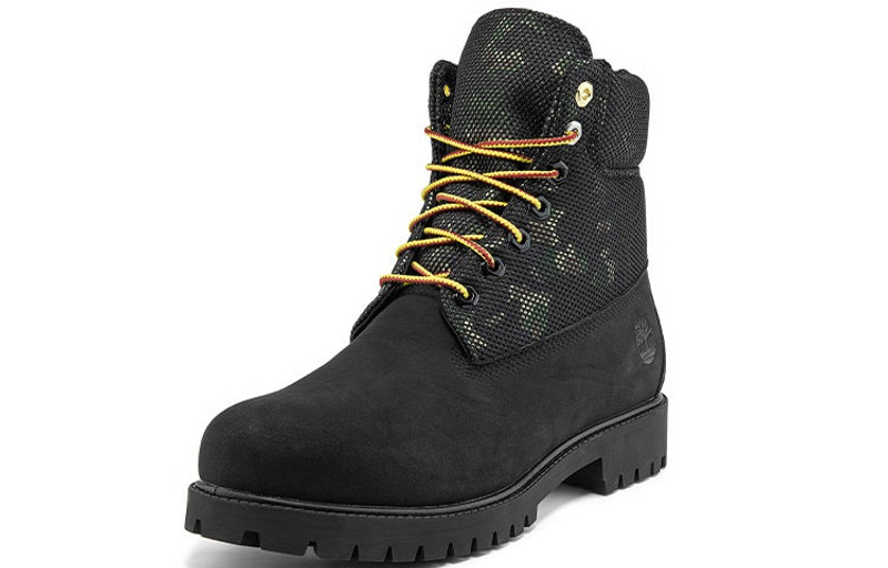 Timberland Heritage 6 Inch Boot 'Black Nubuck with Camo' A2KK9W 3