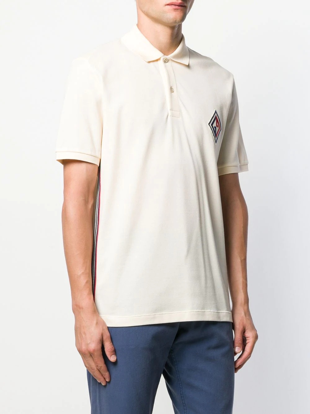 logo patch polo shirt - 3