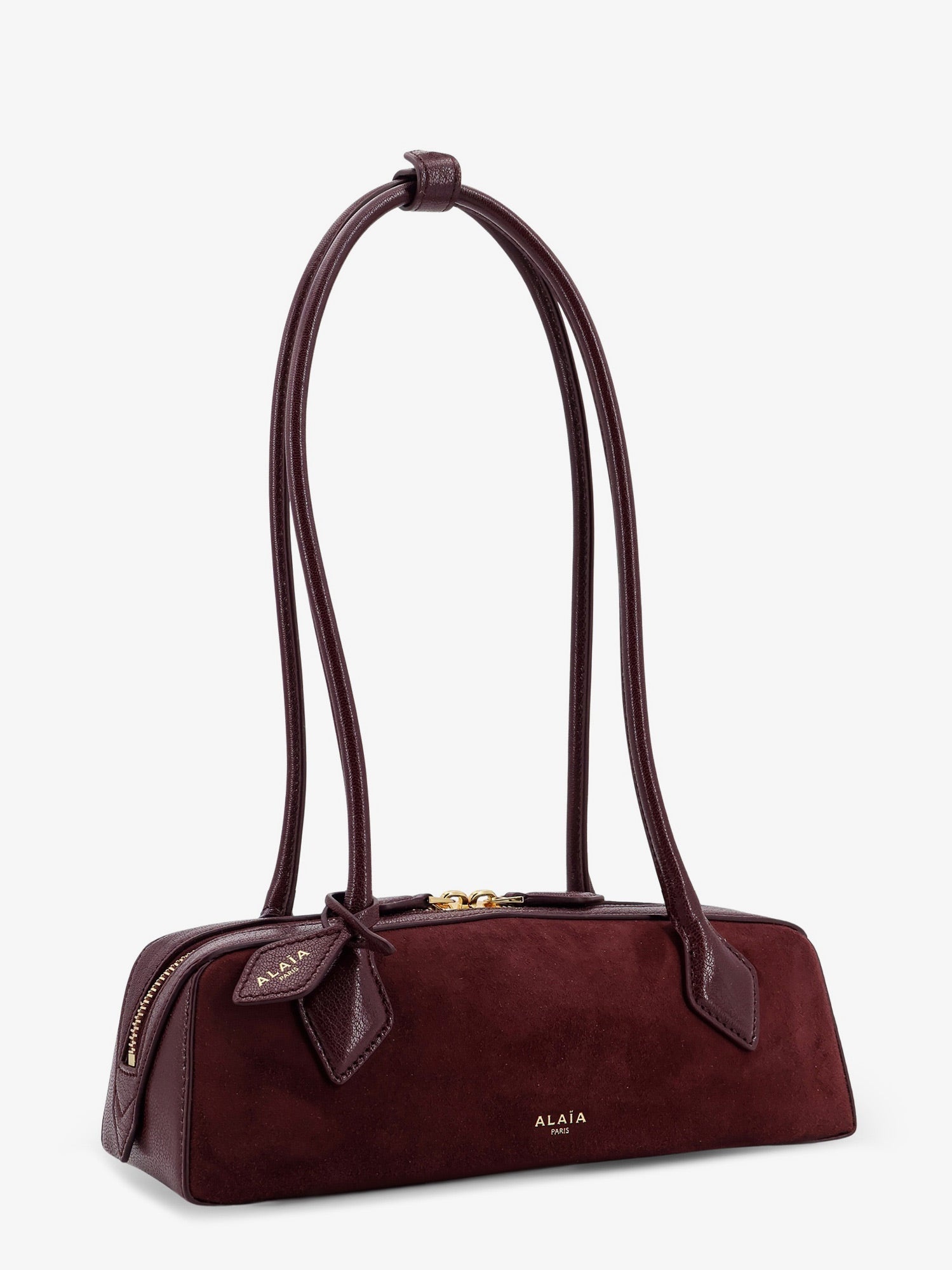 Alaia Teckel Small Suede Shoulder Bag - 3