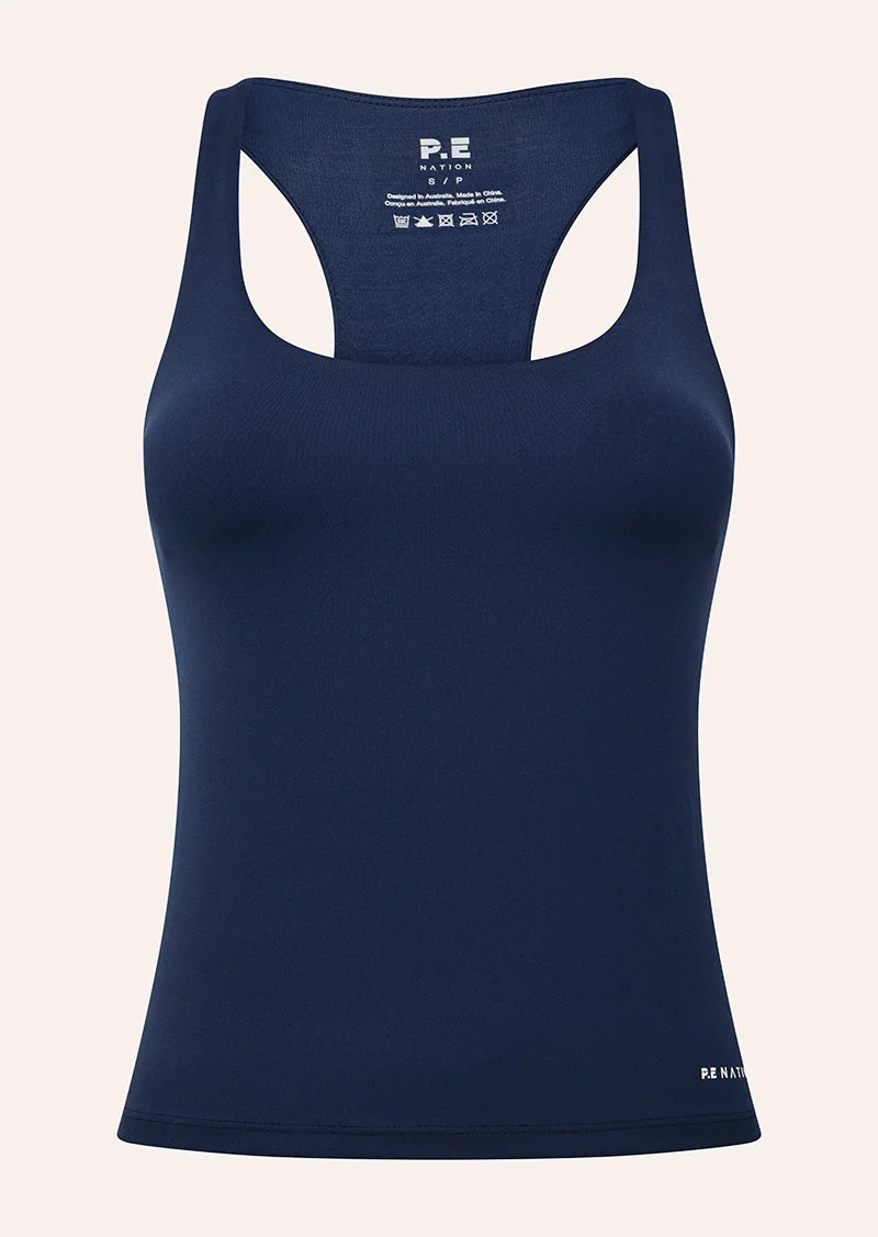 SIGNATURE SCOOP TANK IN DARK NAVY - 1