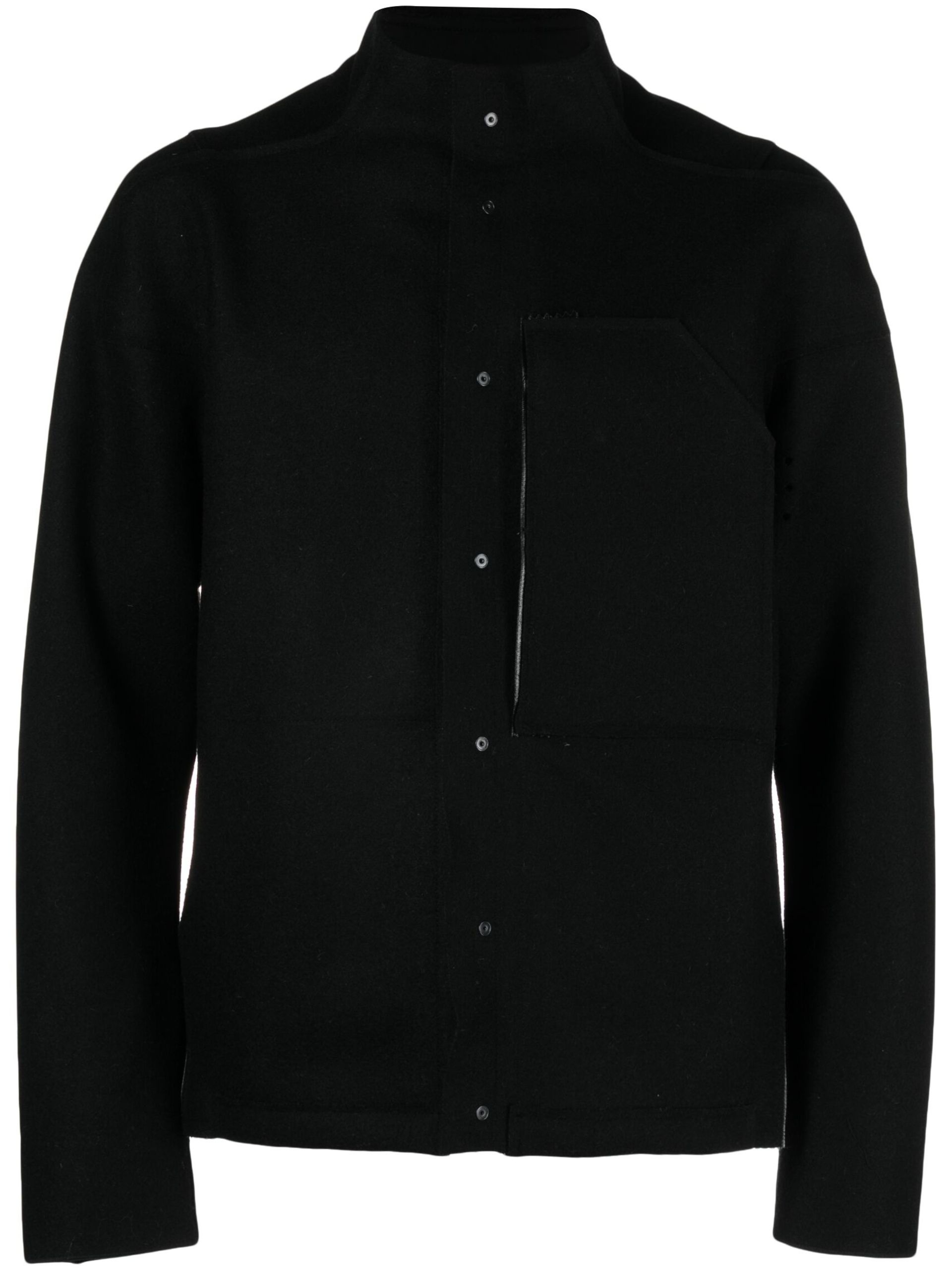 Black J70-BU Wool Jacket - 1