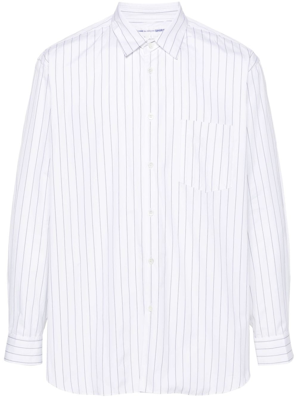 pinstriped cotton shirt - 1