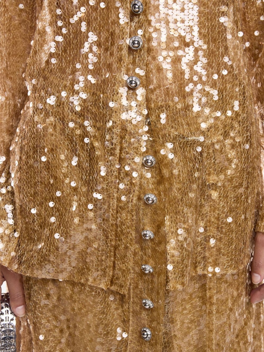 sequin-embroidered shirt - 6