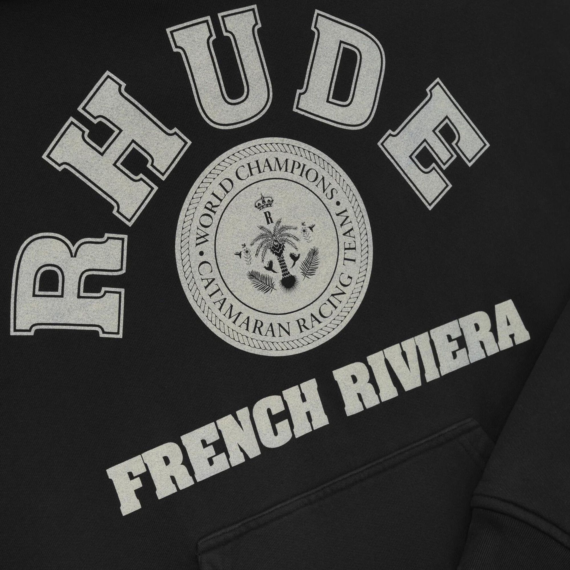 Rhude French Riviera Hoodie 'Vintage Black' - 3