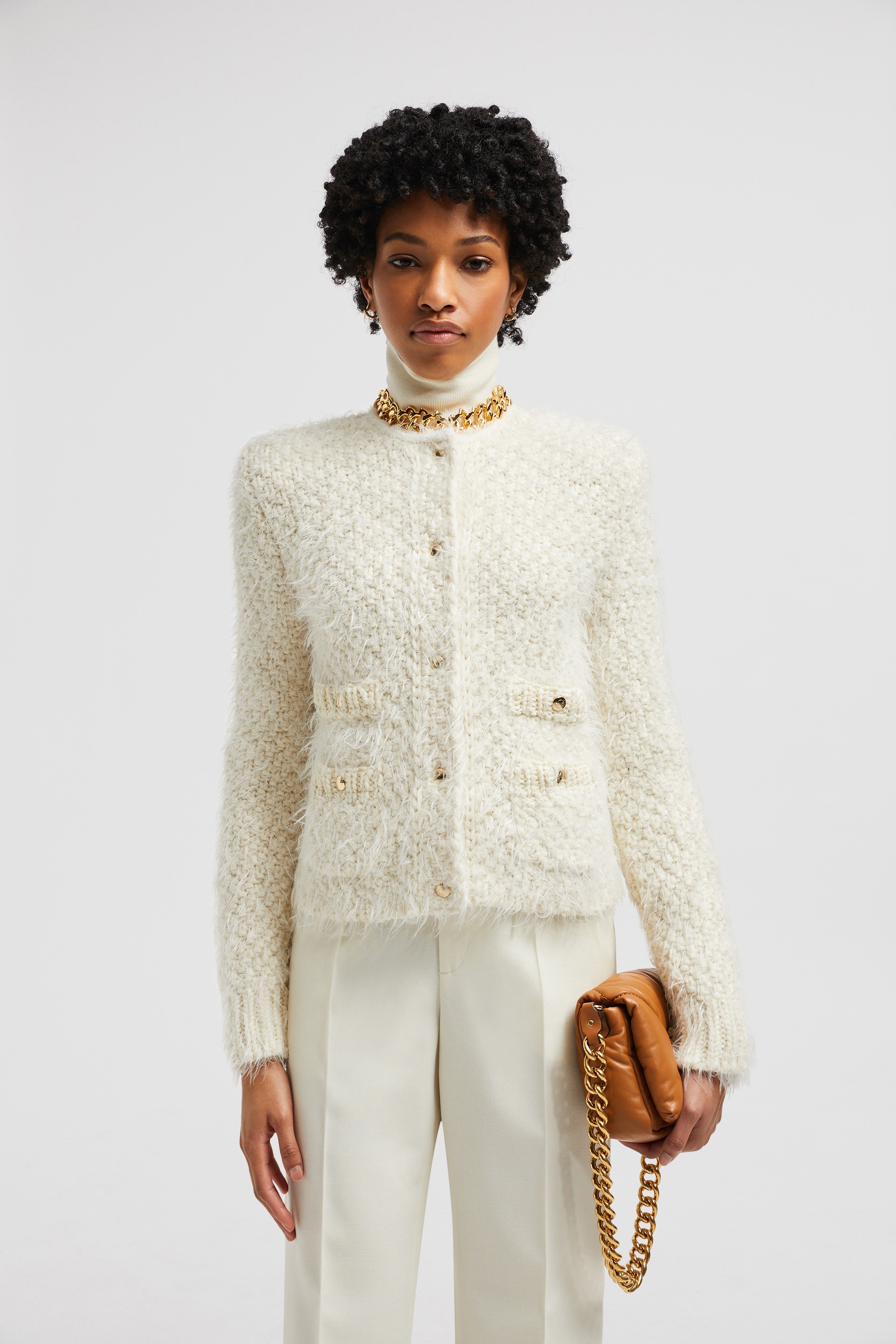 Padded Wool Cardigan - 2