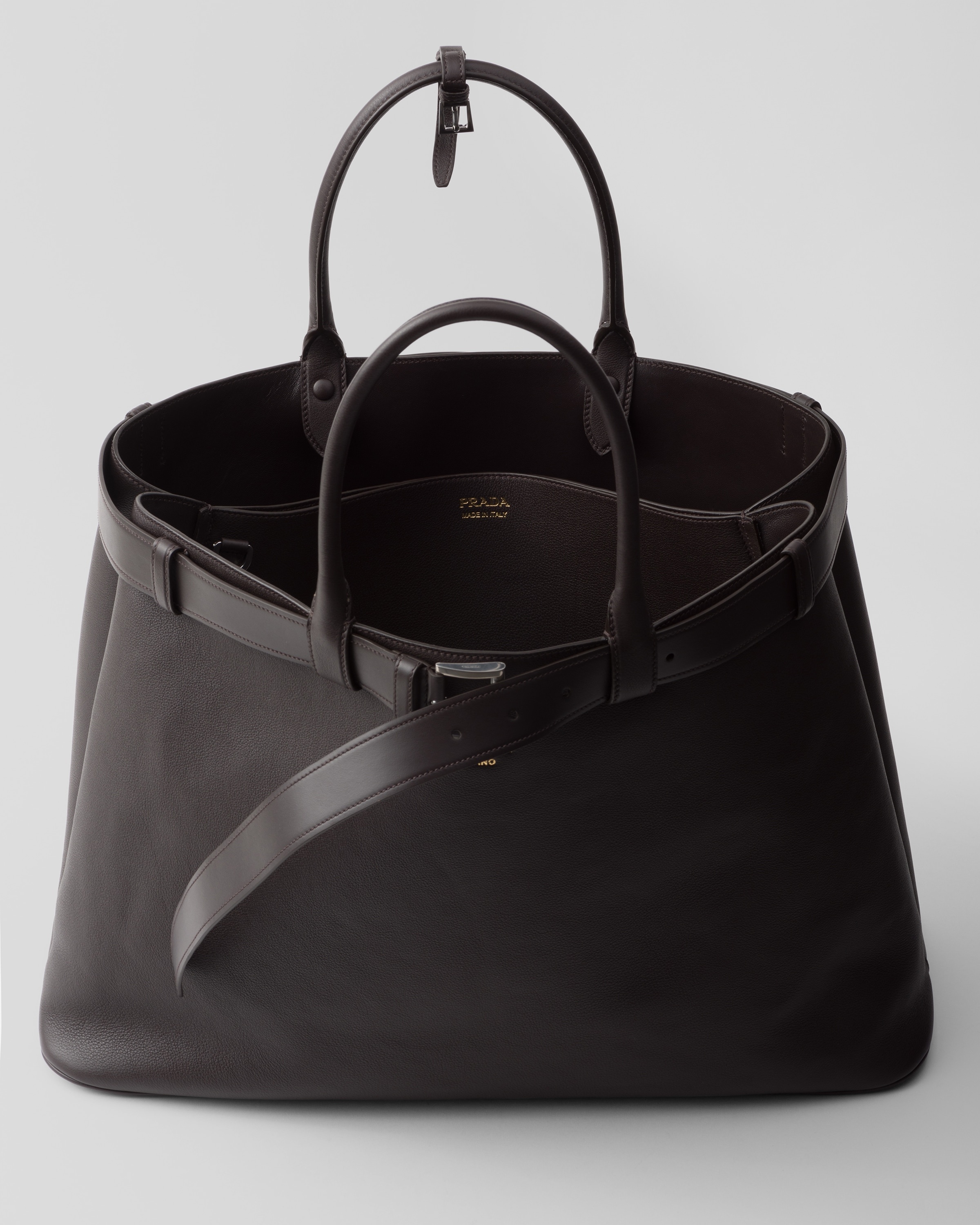 Prada Buckle leather bag with belt - 5