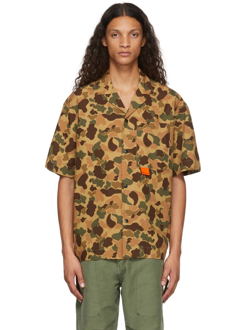 Multicolor Camo Bowling Shirt 1