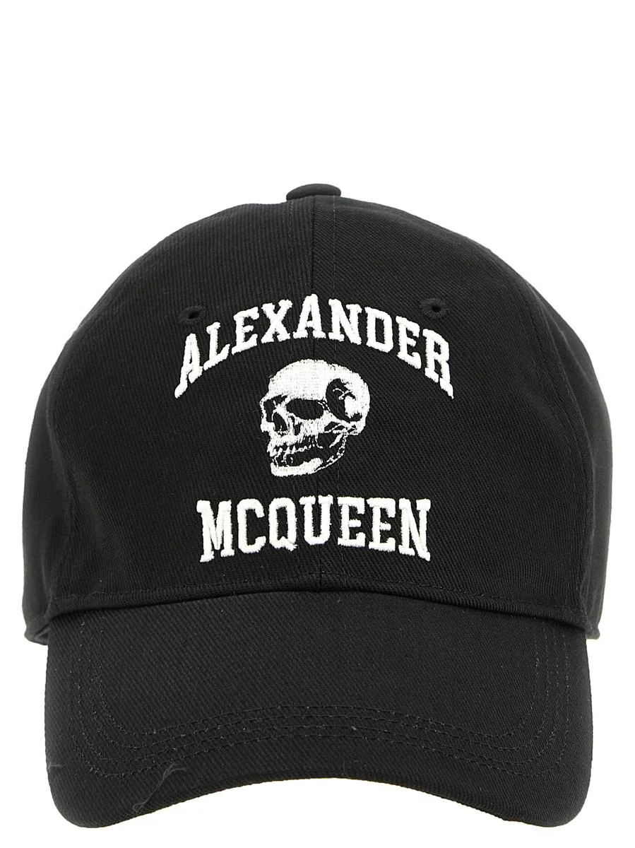 ALEXANDER MCQUEEN LOGO EMBROIDERY CAP - 1