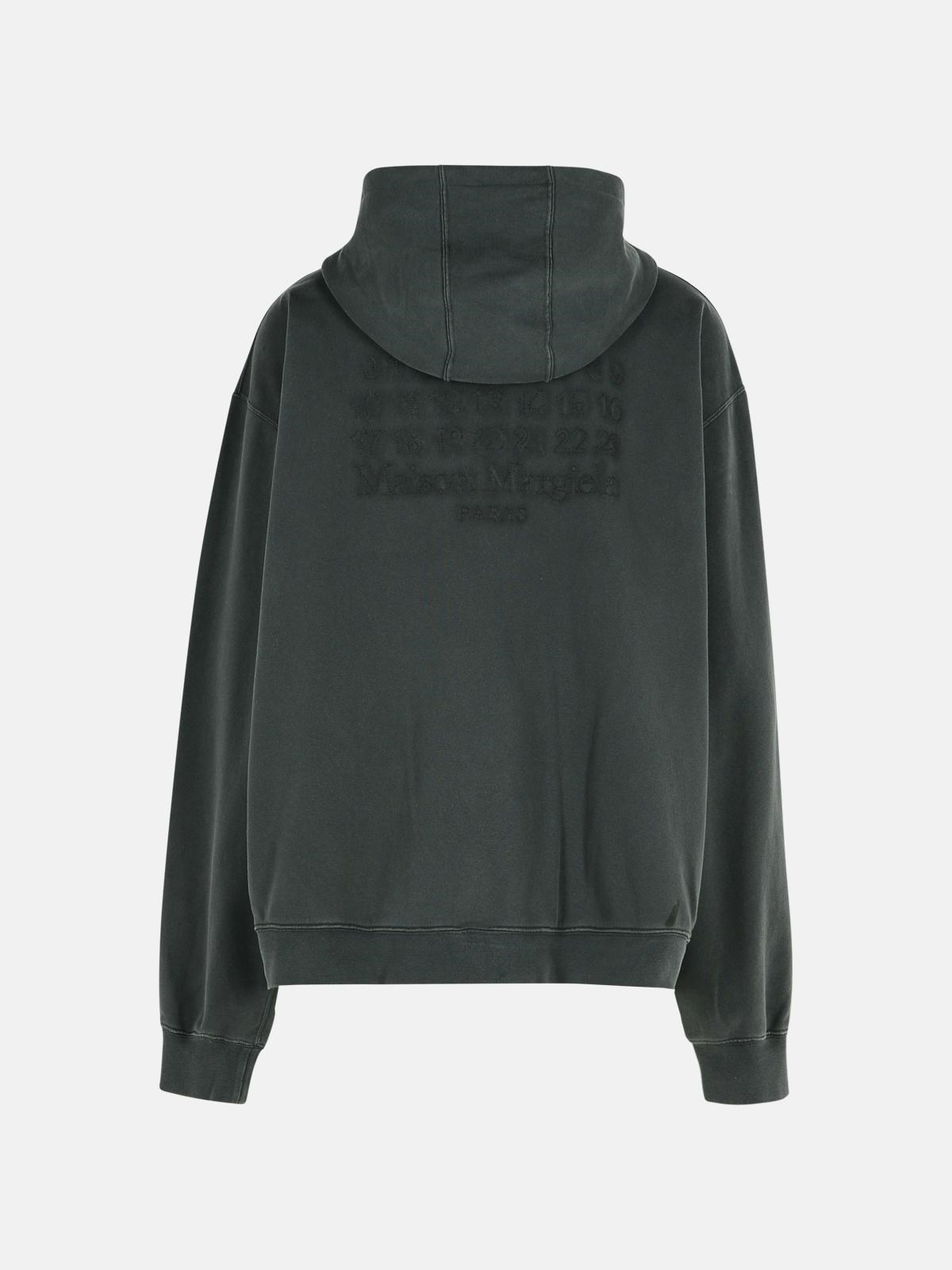 BLACK COTTON SWEATSHIRT - 3