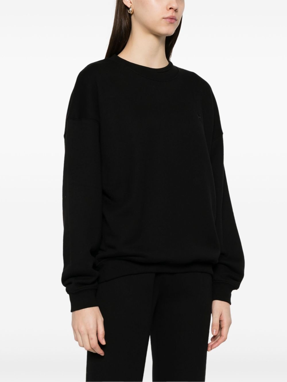 embroidered-logo sweatshirt - 3