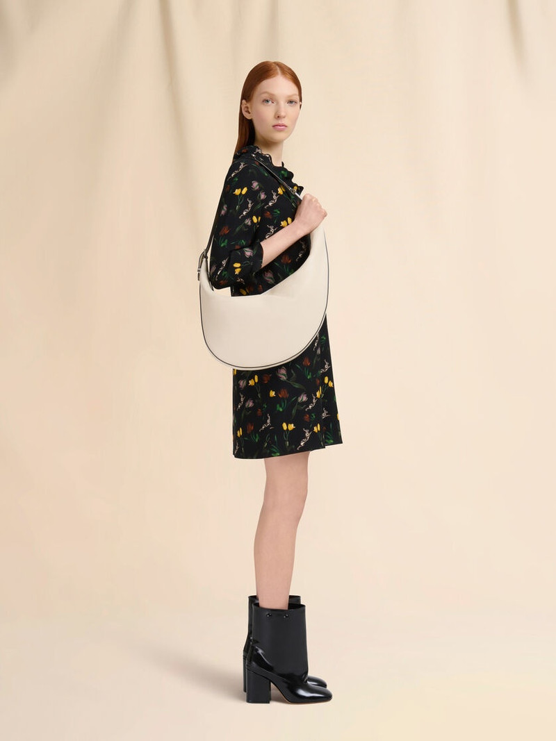 Marni CREAM LEATHER DOT SMALL HOBO BAG outlook