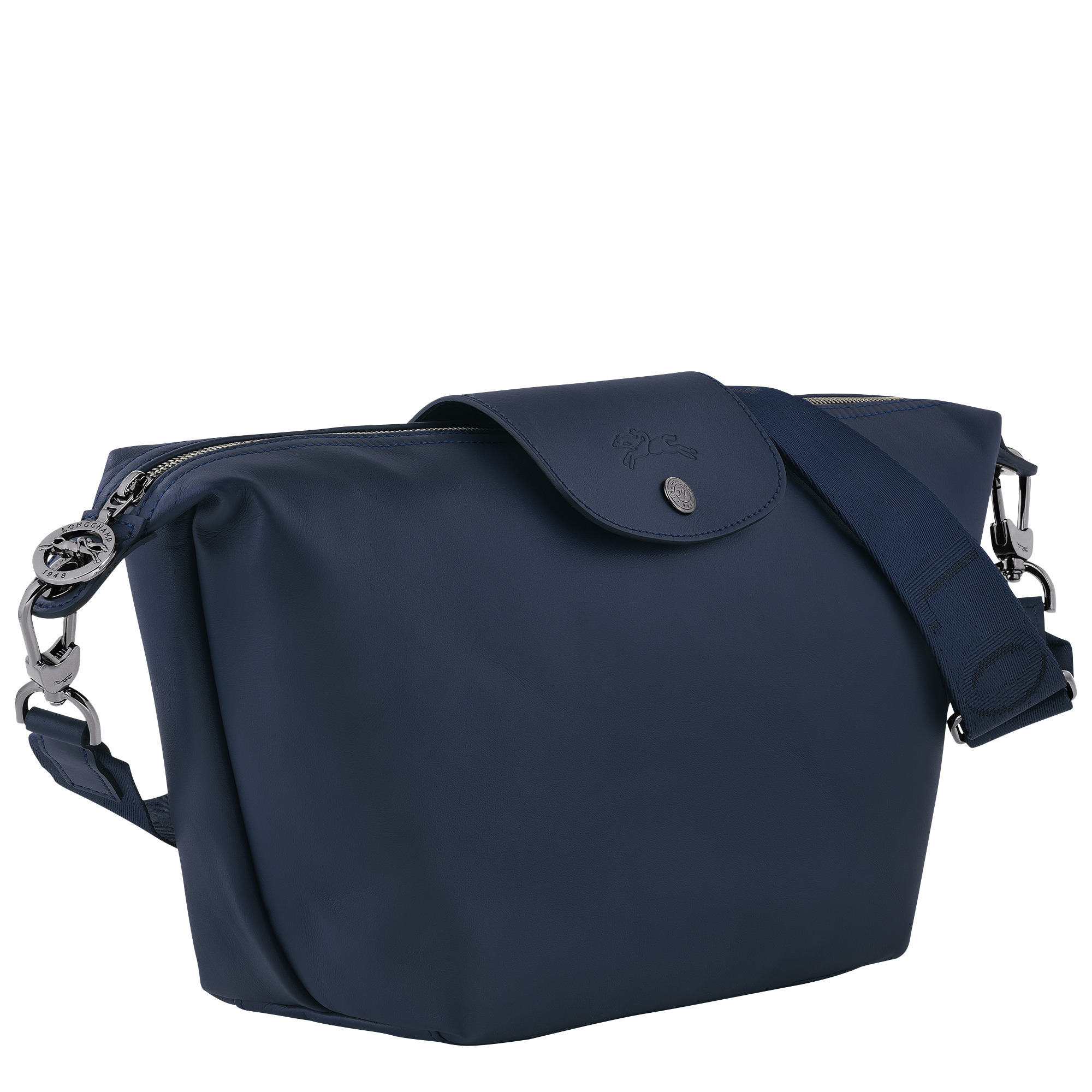 Le Pliage Xtra S Hobo bag Navy - Leather - 3