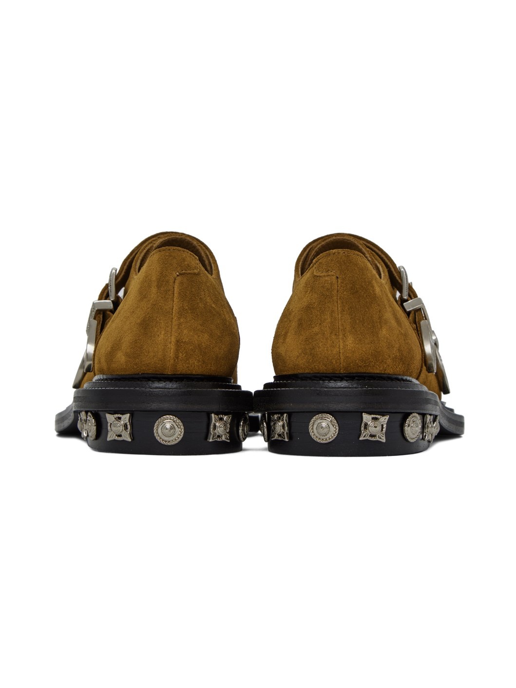 Khaki Buckle Monkstraps - 2