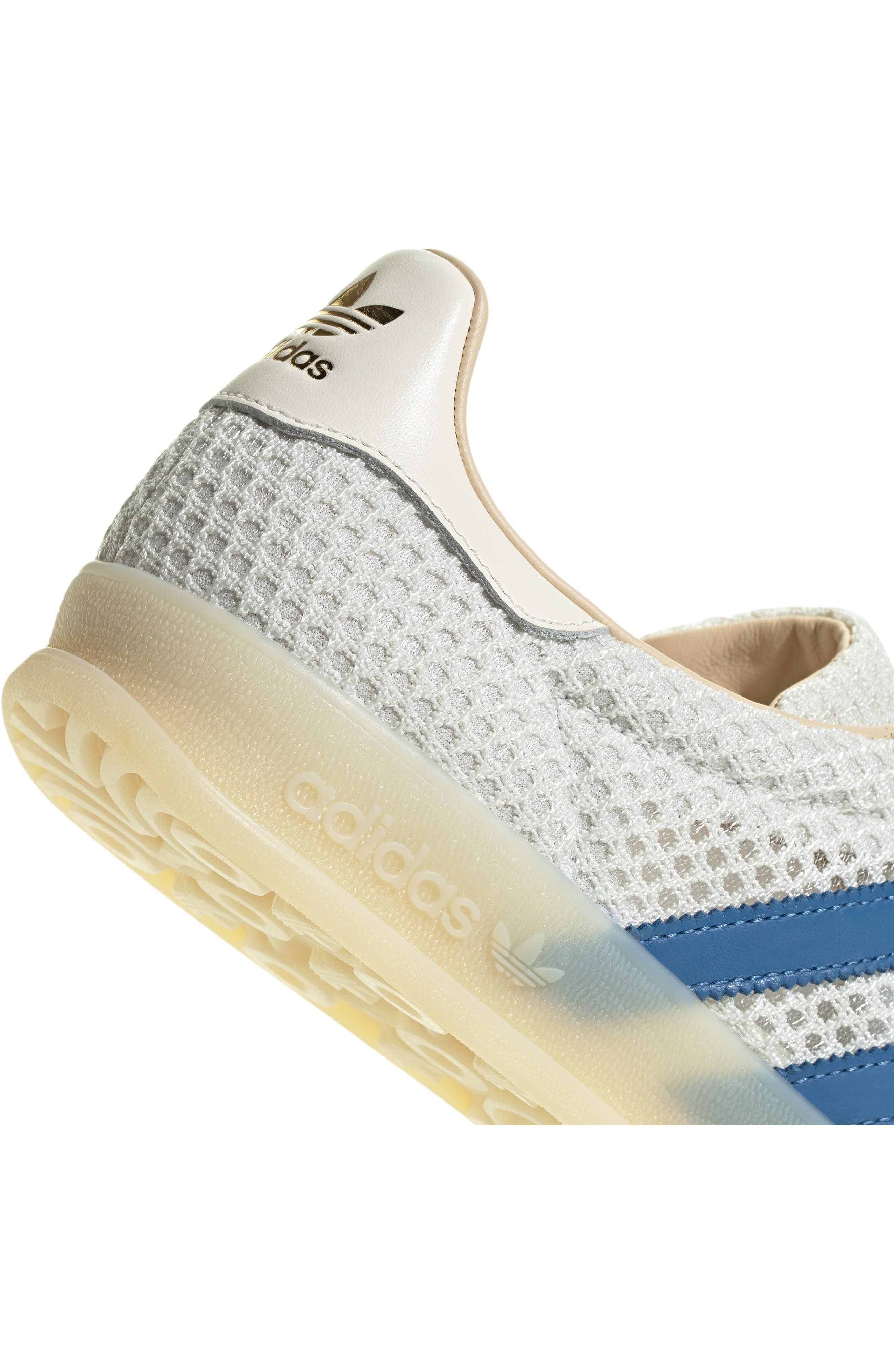 adidas Gender Inclusive Gazelle Indoor Sneaker in Off White/Blue/Vanilla at Nordstrom - 7