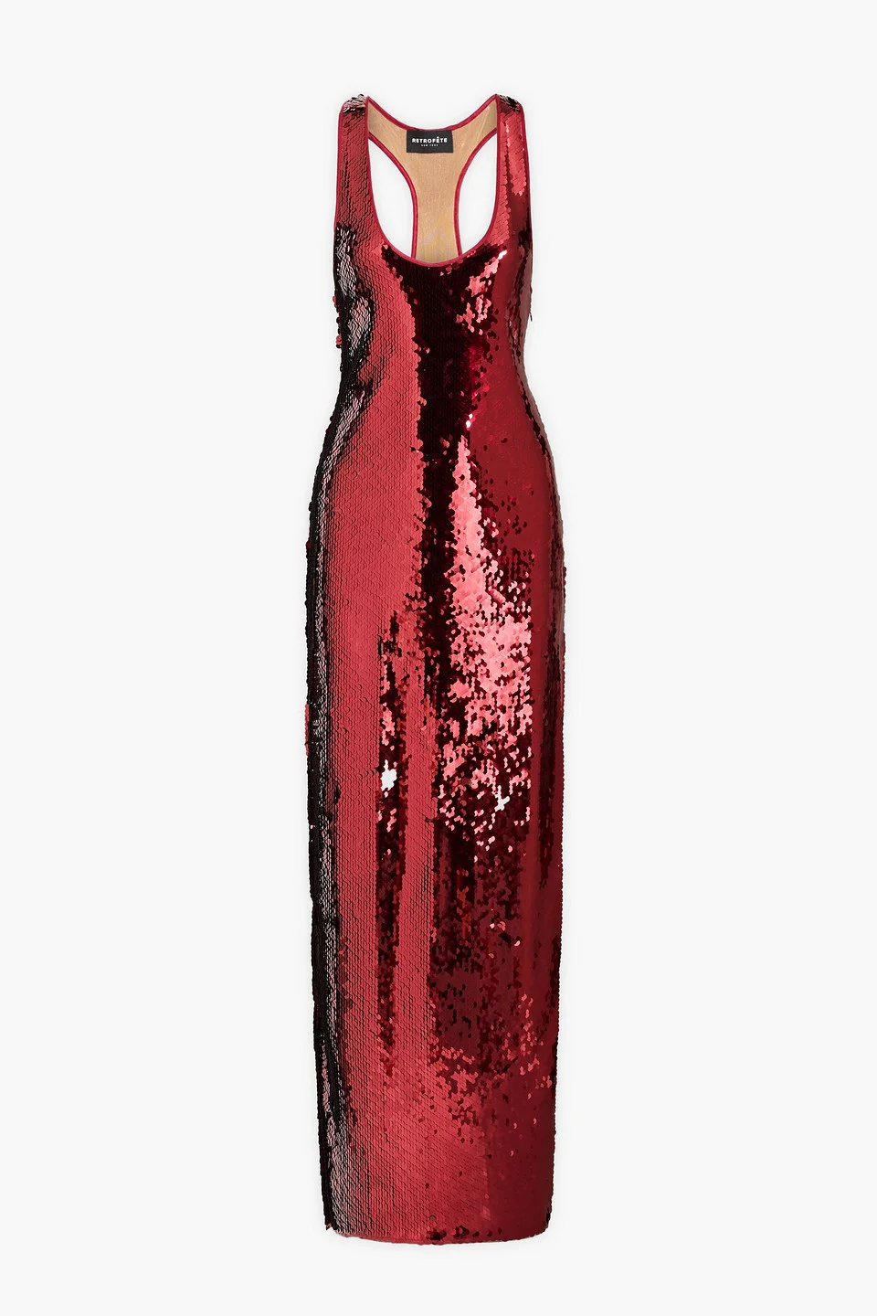 Bella sequined mesh maxi dress - 1