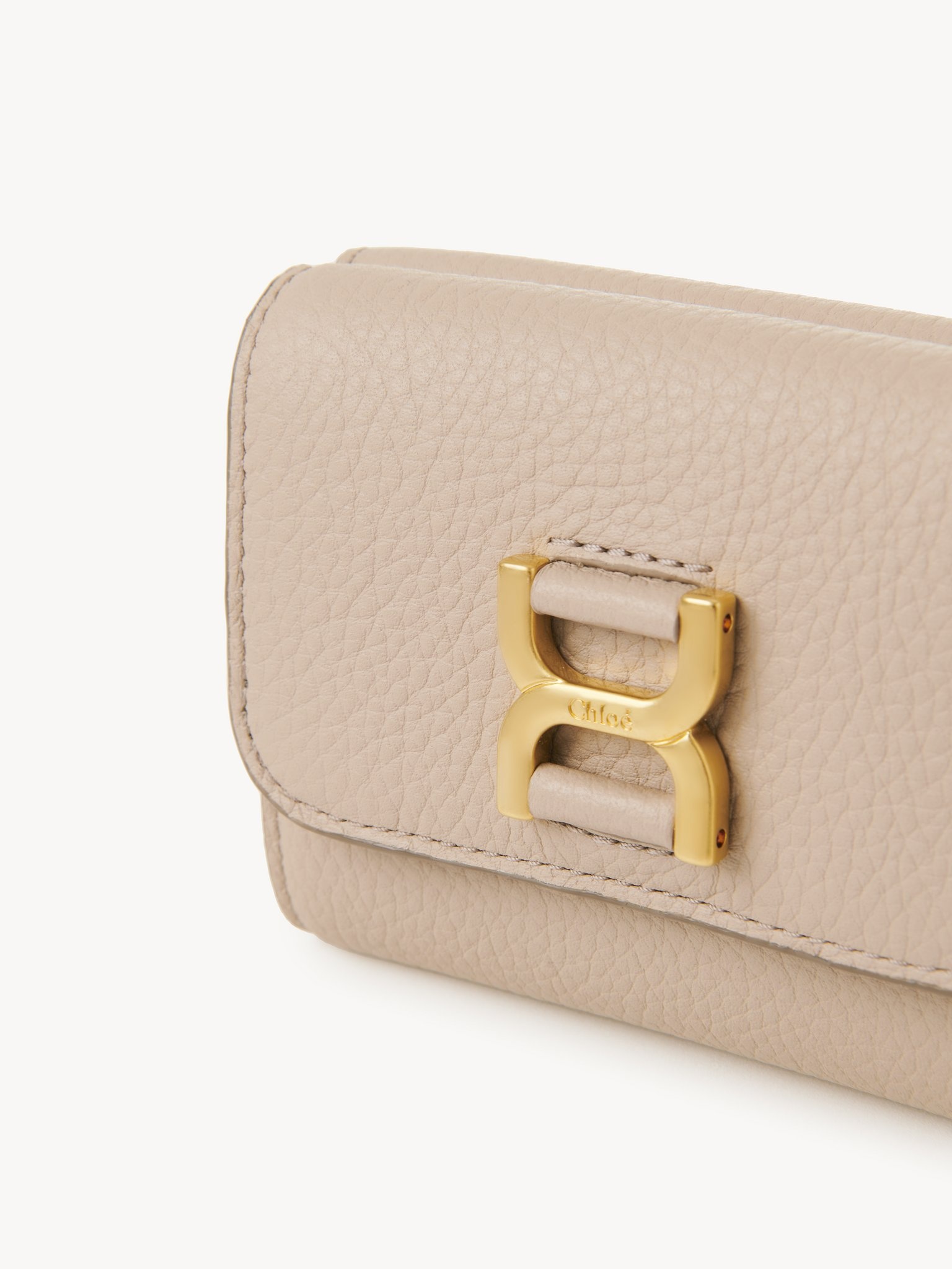 SMALL MARCIE TRI-FOLD IN GRAINED LEATHER - 5