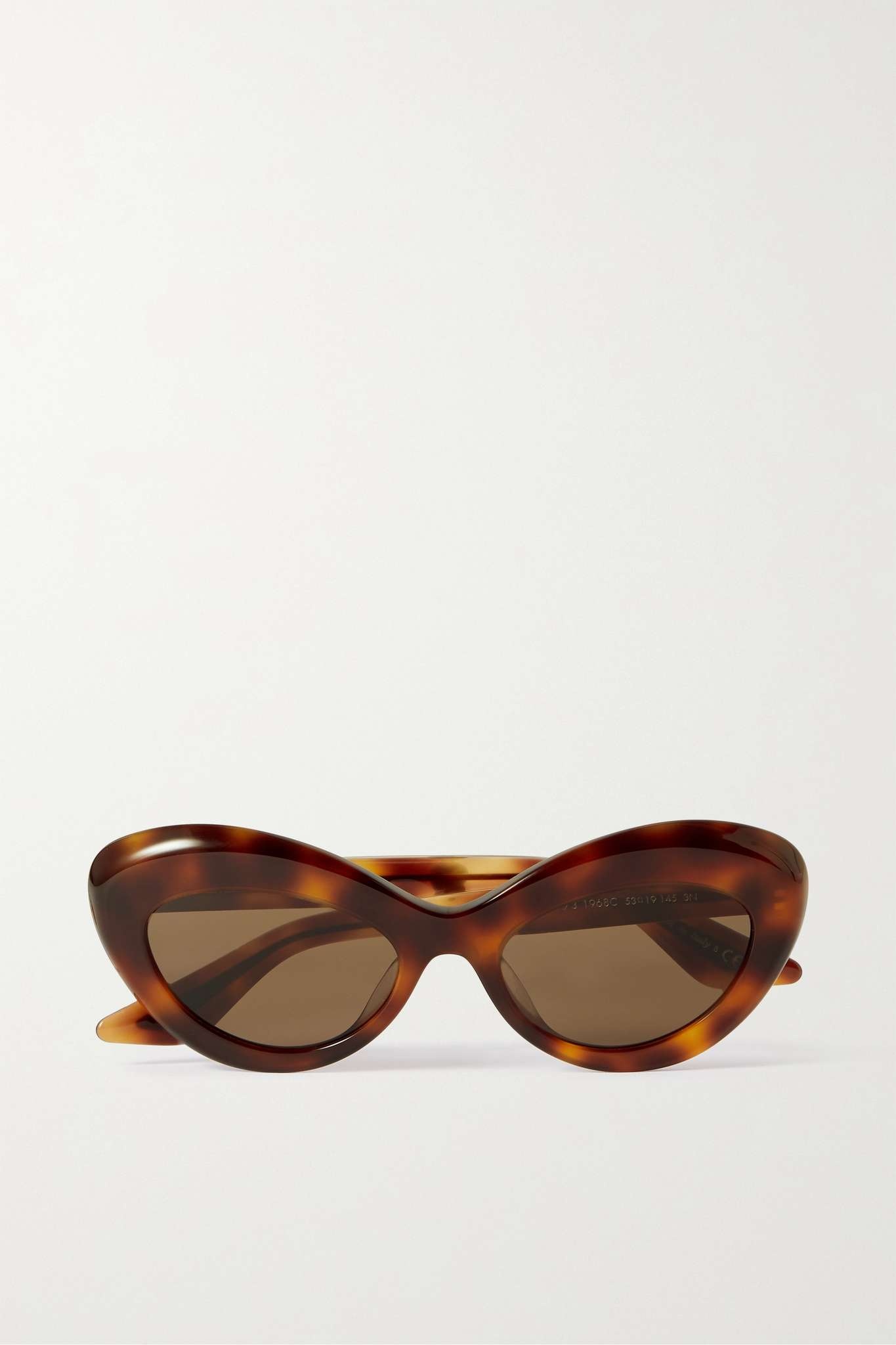 + Khaite 1968C oval-frame tortoiseshell acetate and gold-tone sunglasses - 1