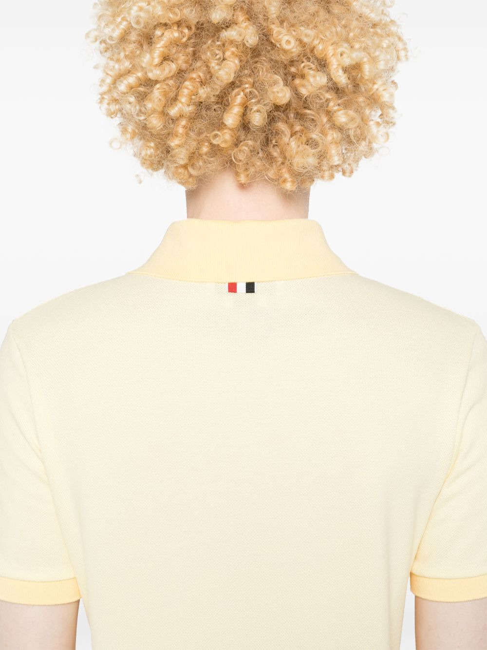 striped logo-patch polo shirt - 5