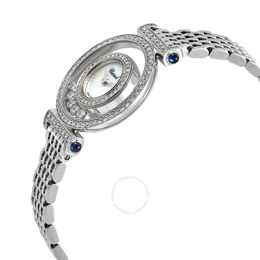 Chopard Happy Diamonds 18kt White Gold Quartz Silver Dial Ladies Watch 204780-1501 - 2