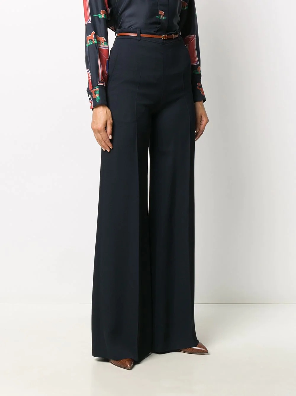 double-faced crêpe trousers - 3