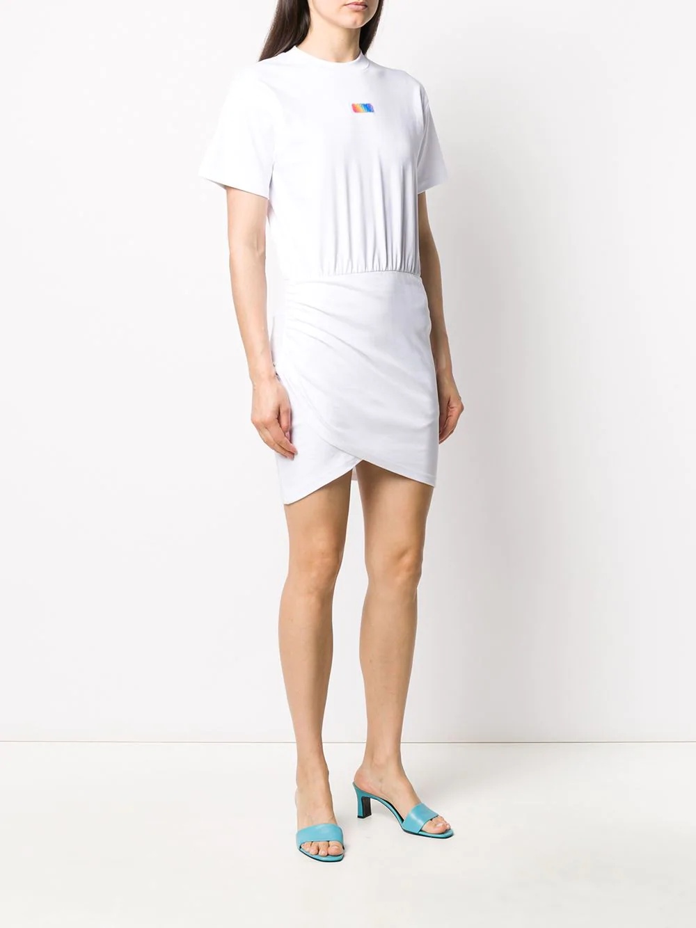 draped detail dress - 3