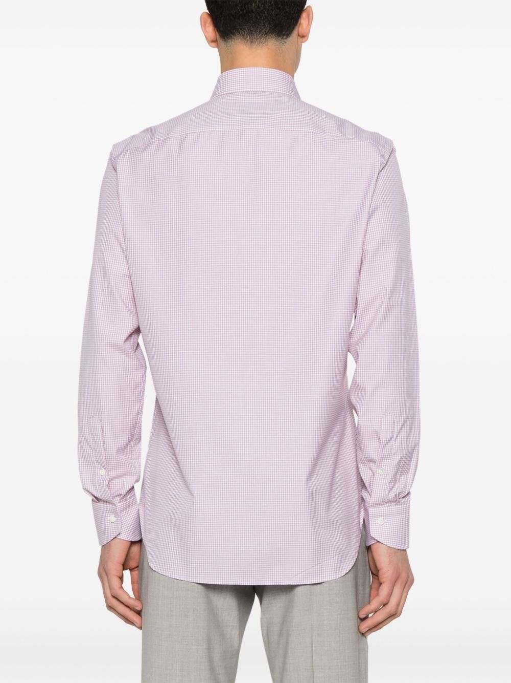 check-pattern shirt - 4