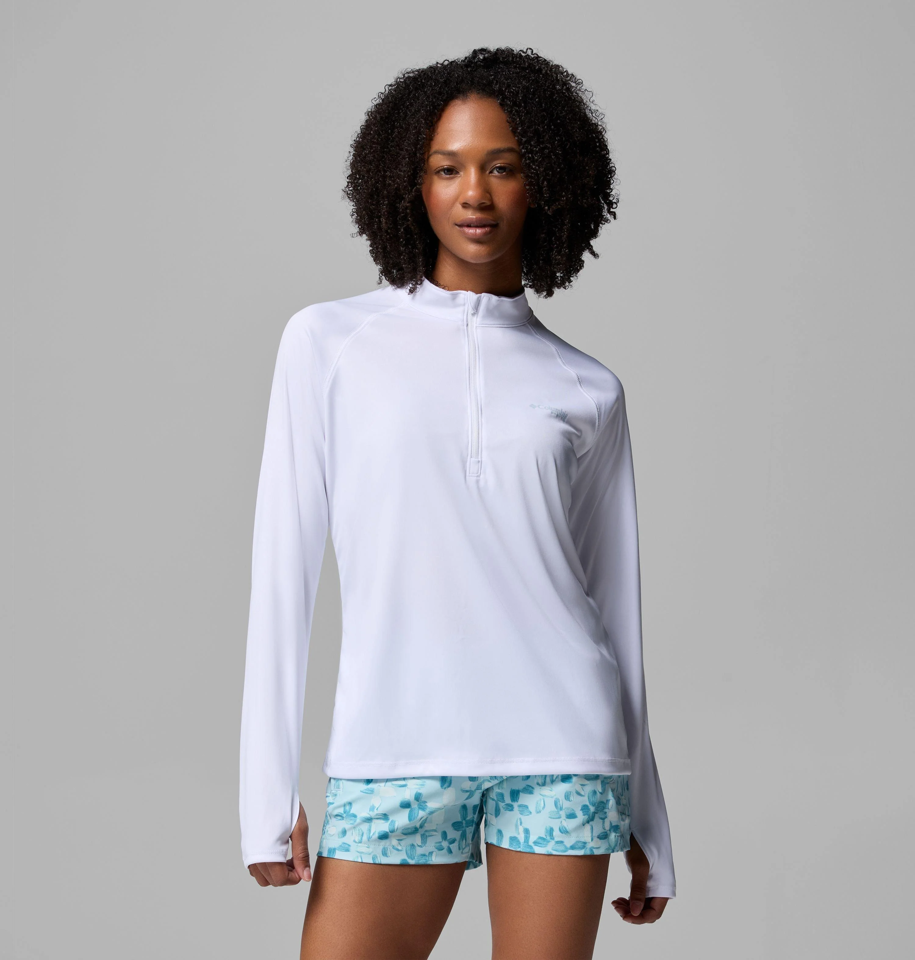 Women's PFG Tidal Tee Quarter Zip Long Sleeve Shirt - 1
