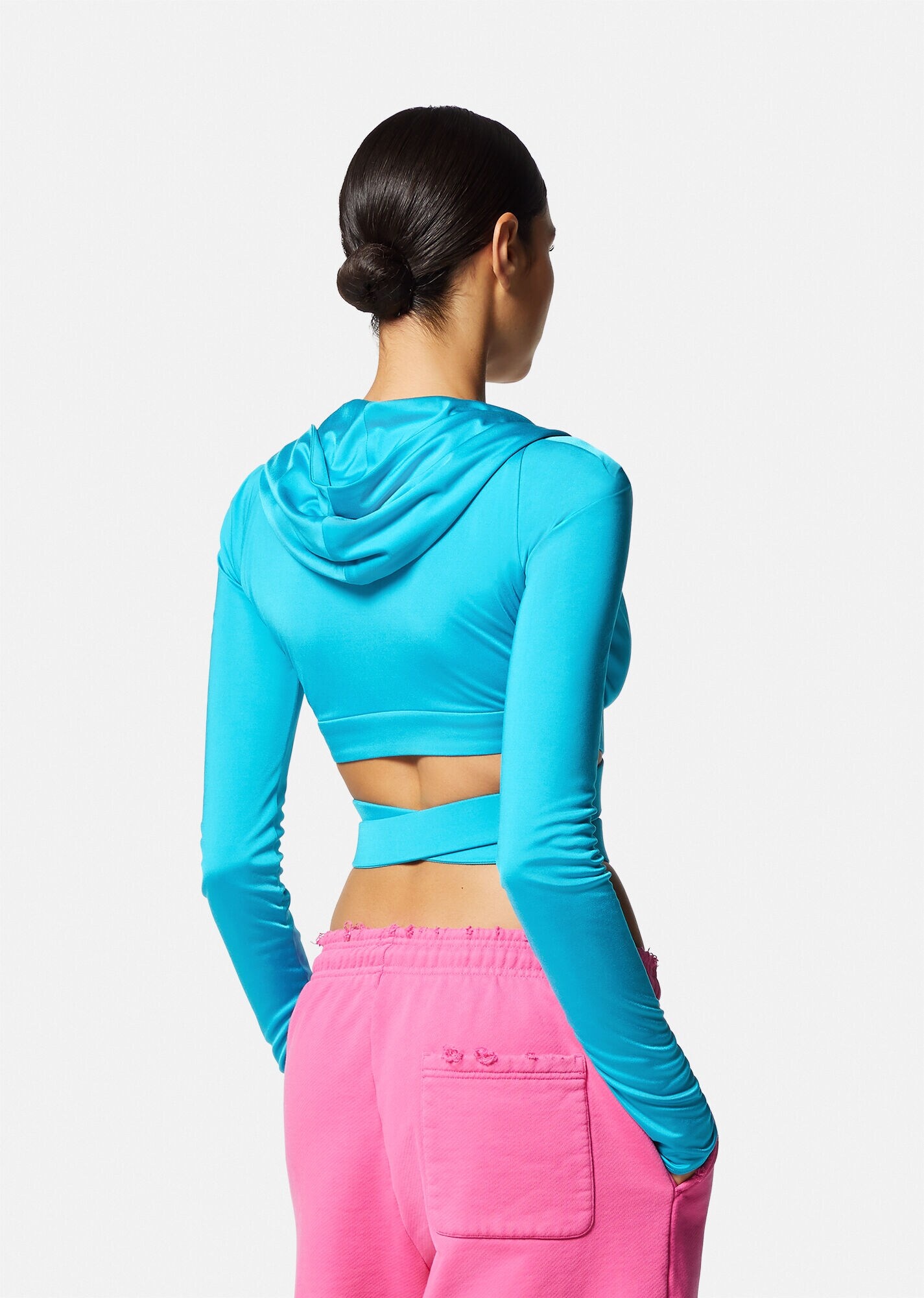 Medusa Biggie Crop Hoodie Top - 4