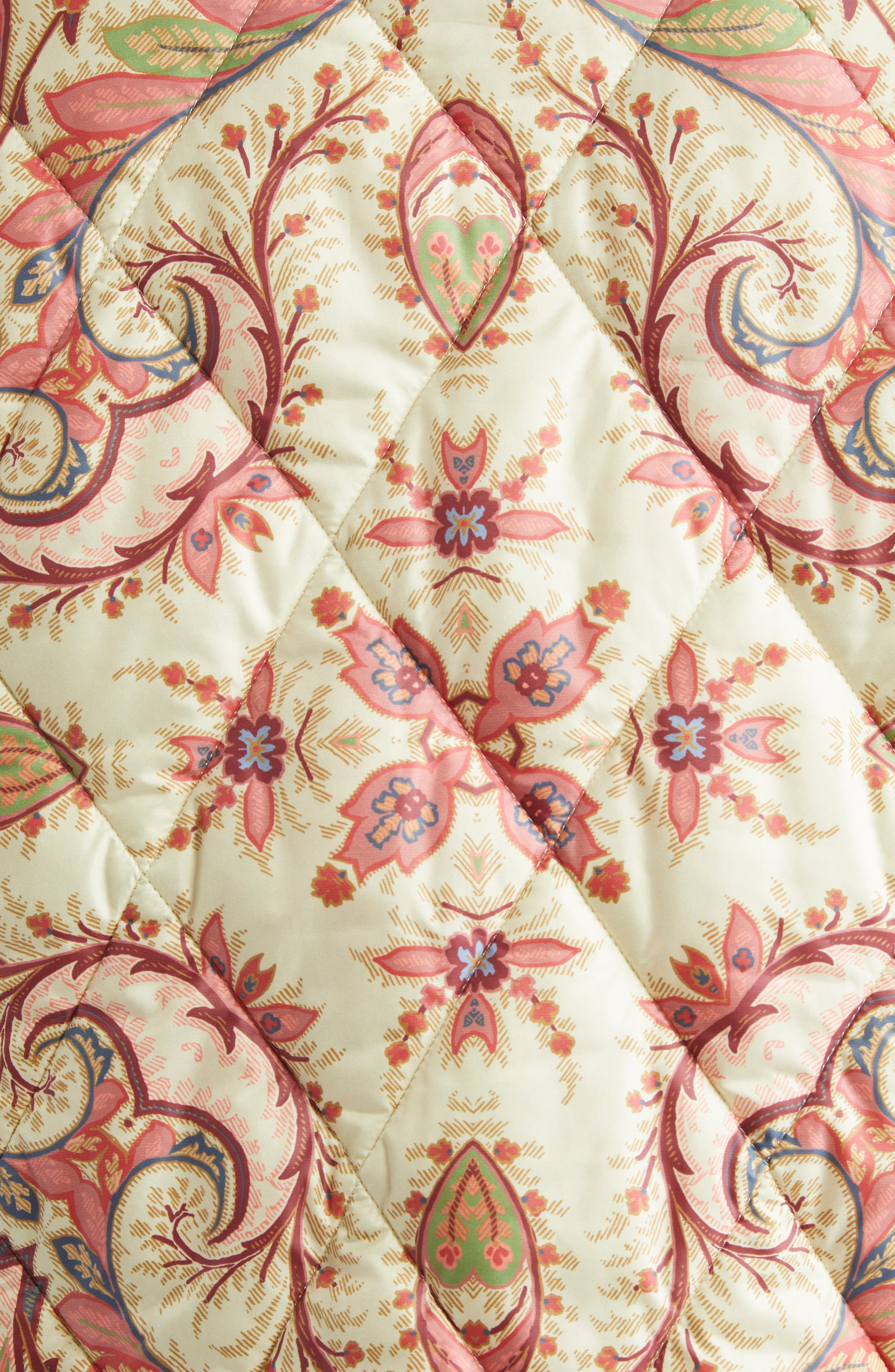 Etro Paisley Quilted Barn Jacket in Off White Print at Nordstrom - 6
