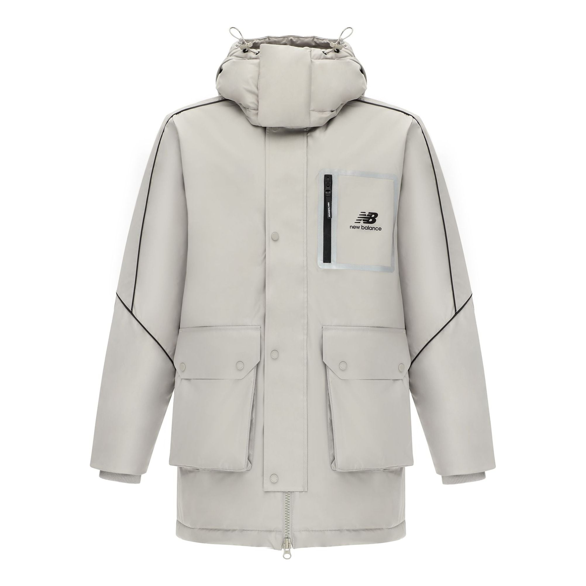 New Balance Sportswear Hooded Jacket 'Grey Black' AMJ14320-ARF - 1