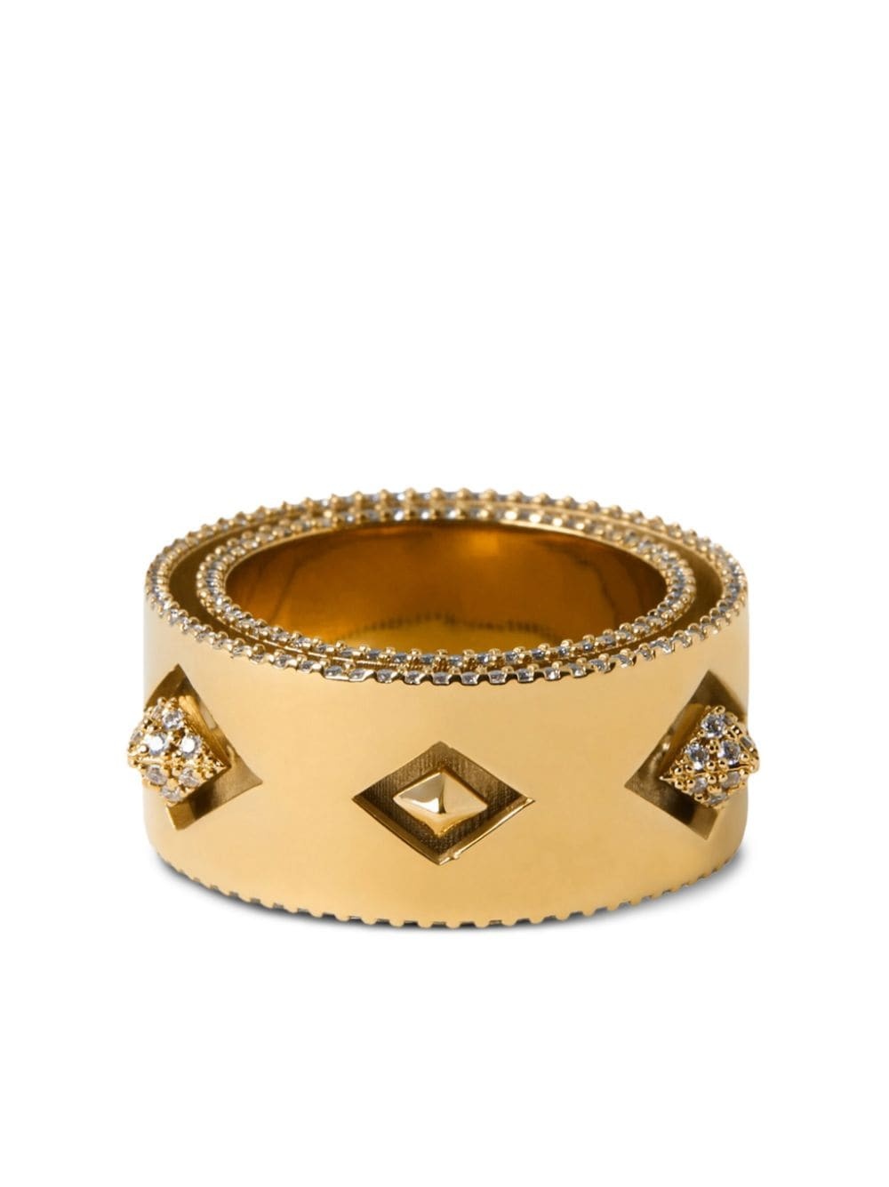 Hollow gold-plated ring - 2