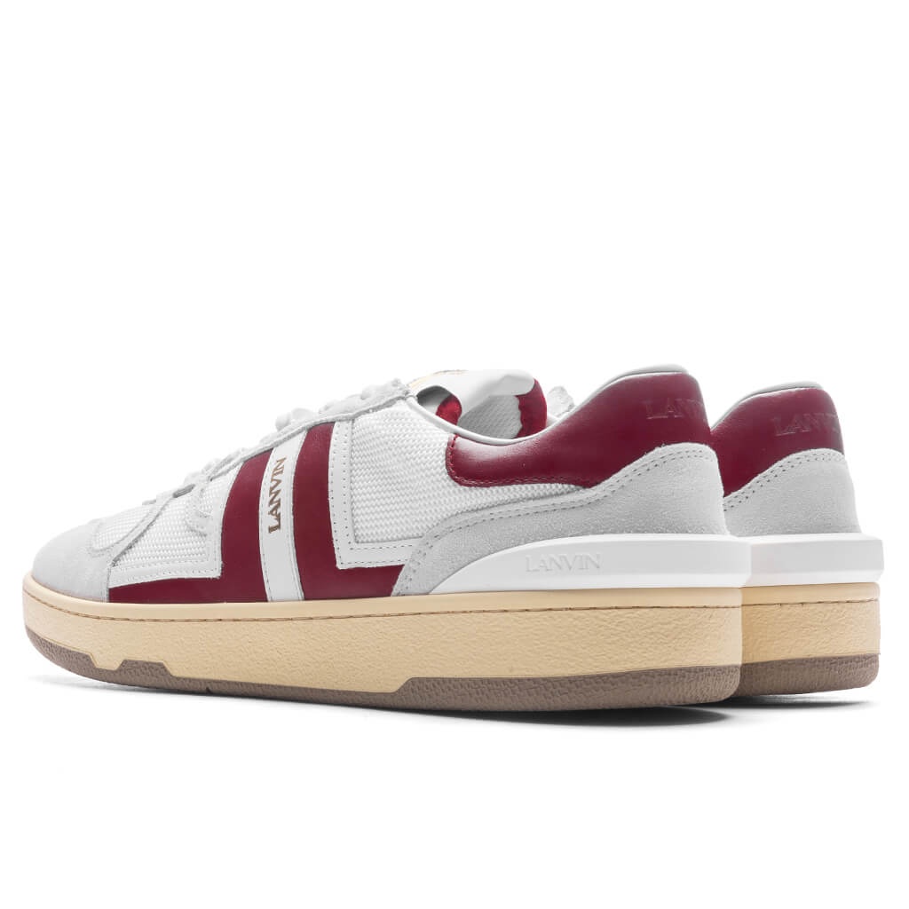 CLAY LOW TOP - WHITE/BURGUNDY - 3