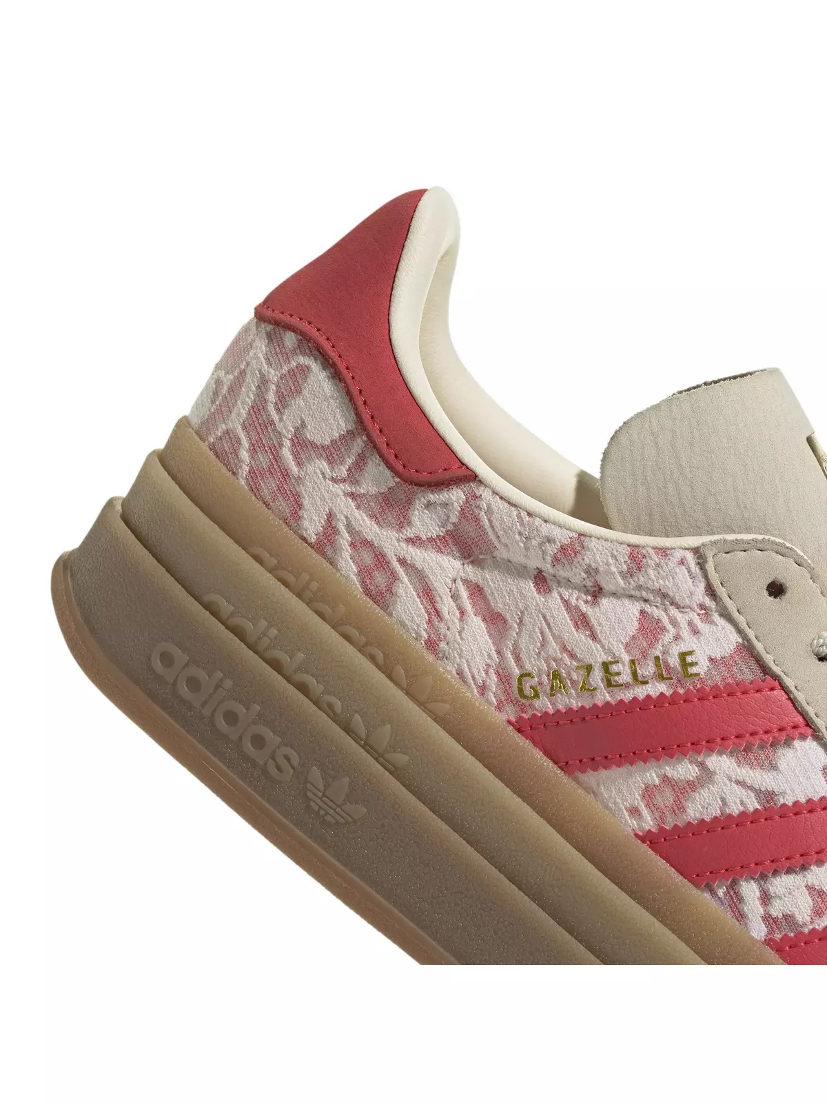 Originals Gazelle Bold X Liberty London "White/Cream White/Better Scarlet" Women's Shoe - 8