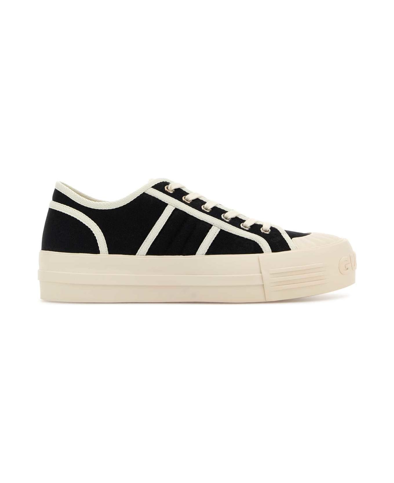 Black Canvas Sneakers - 1
