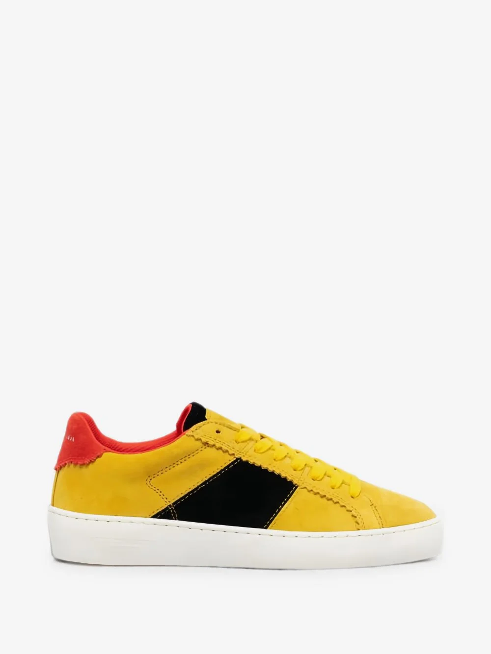 panelled suede sneakers - 1