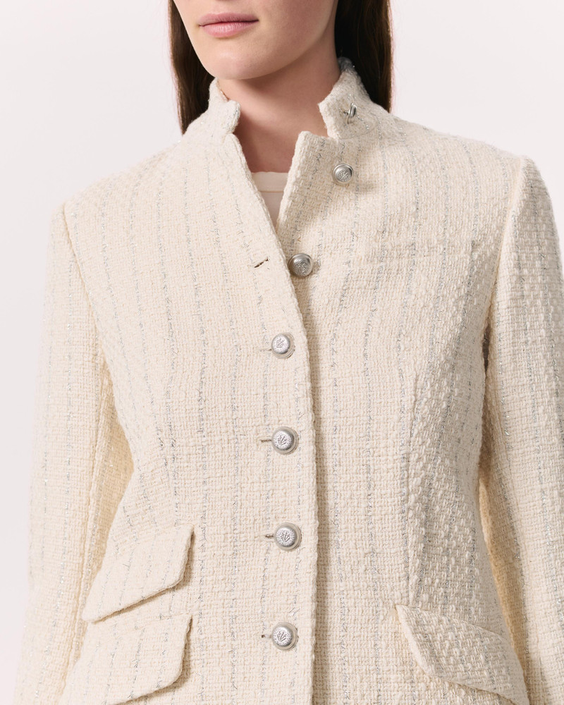 rag & bone Slade Long Tweed Blazer outlook