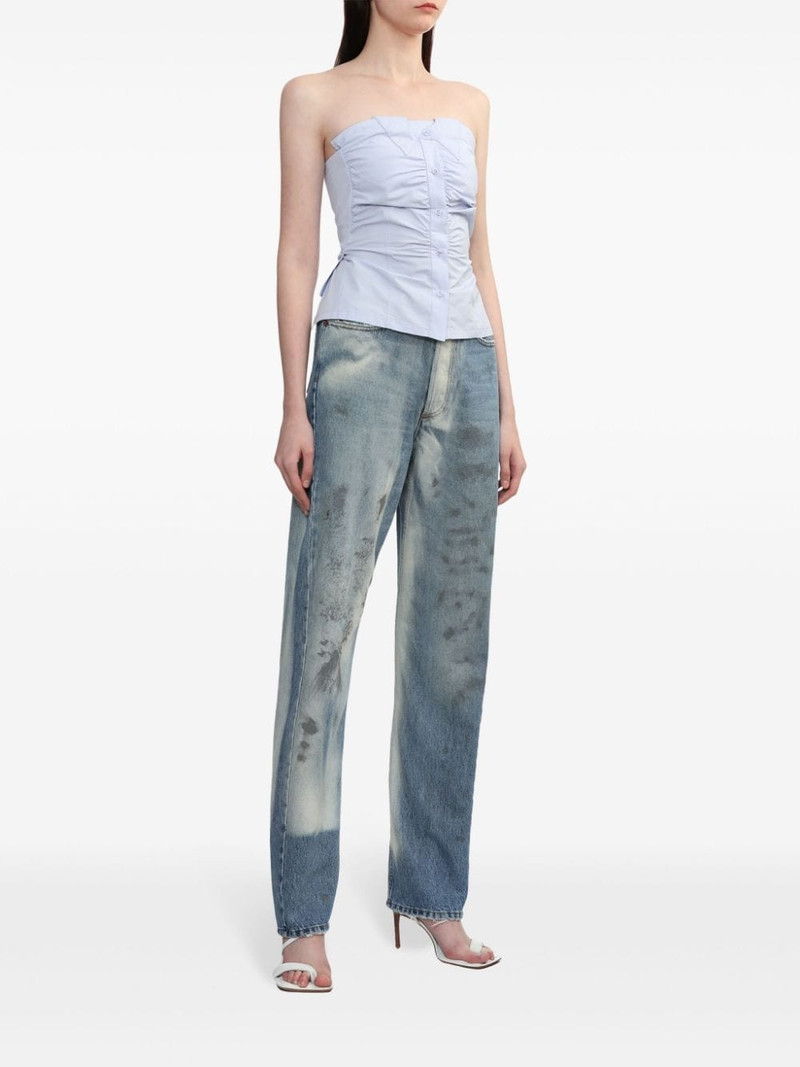 LOW CLASSIC button-up strapless top outlook