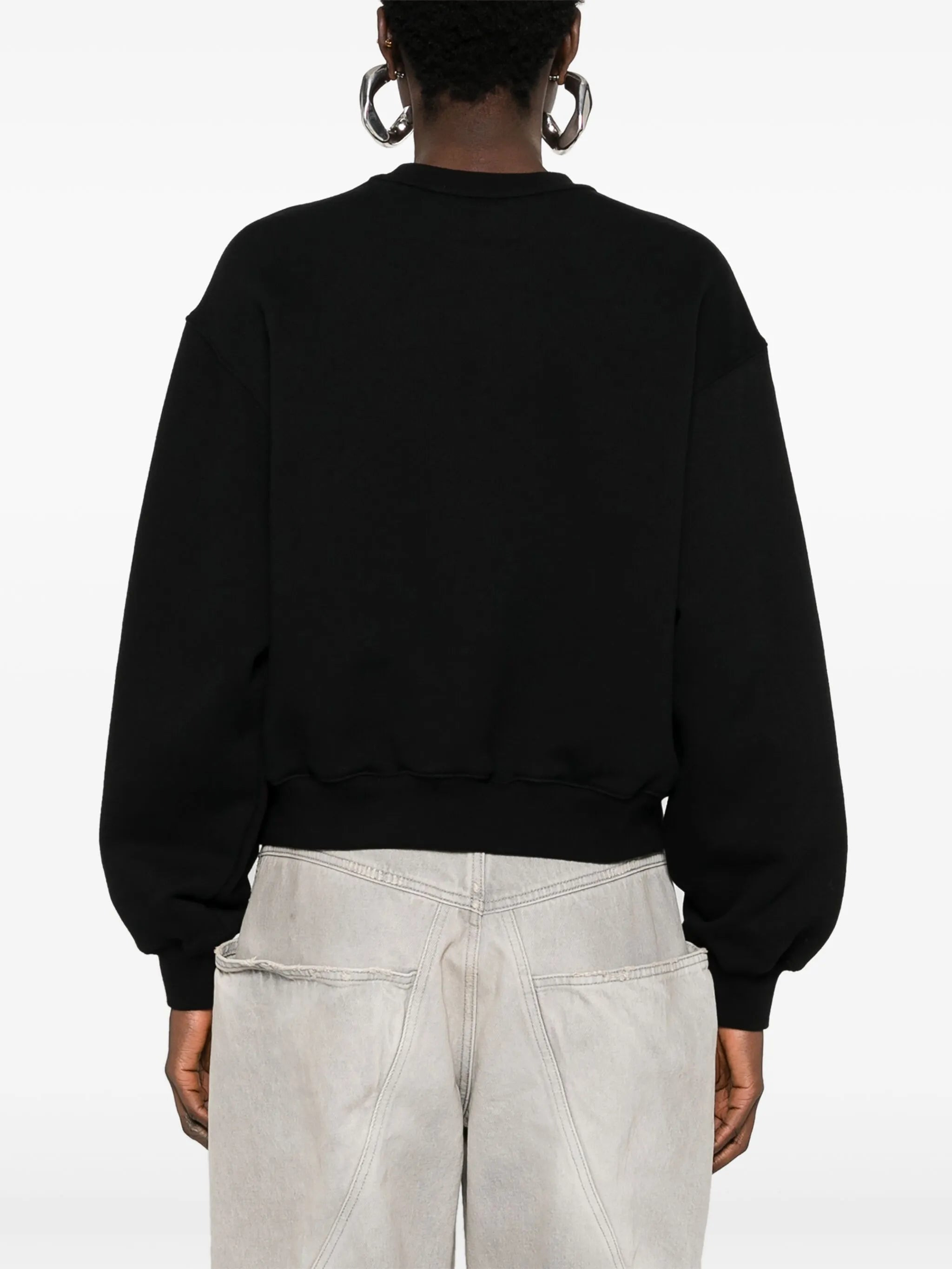 Alexander Wang Logo-embossed Cotton Sweatshirt - 3