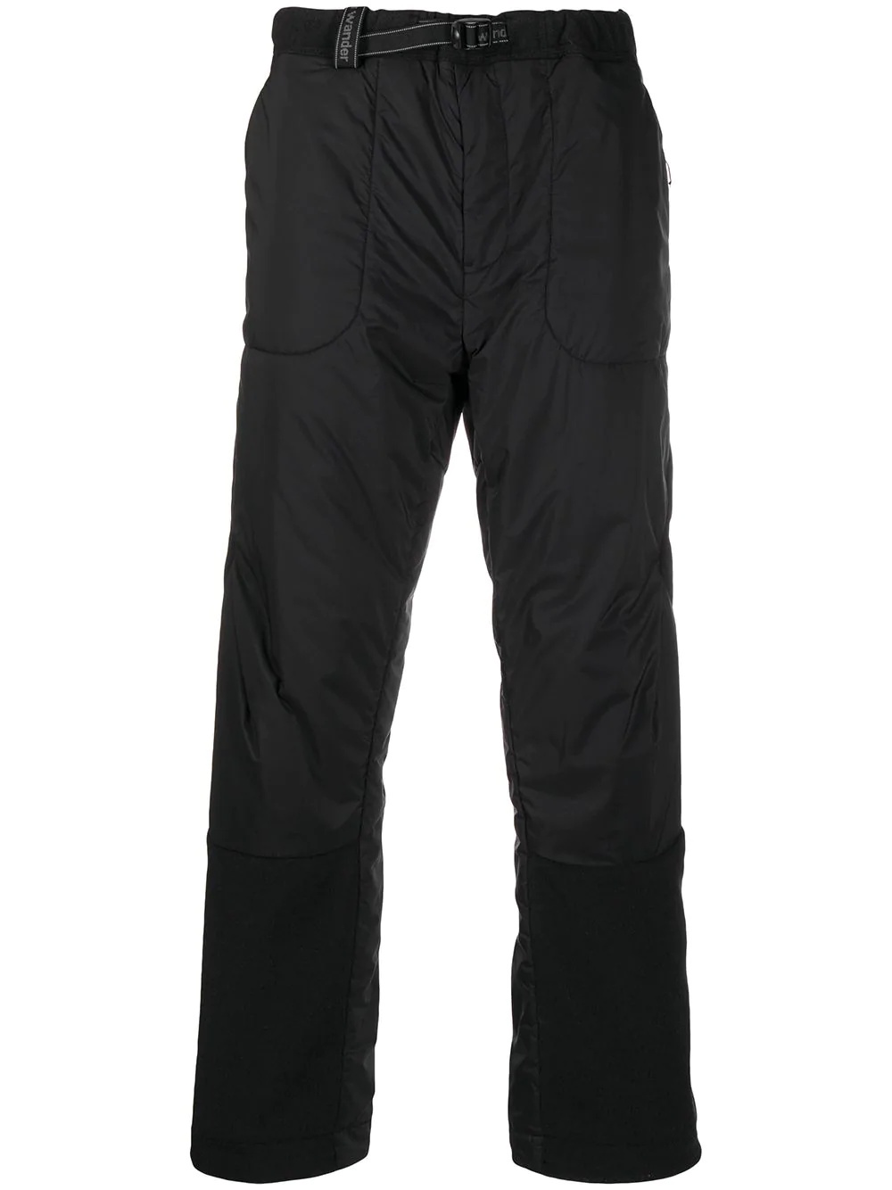 padded nylon trousers - 1