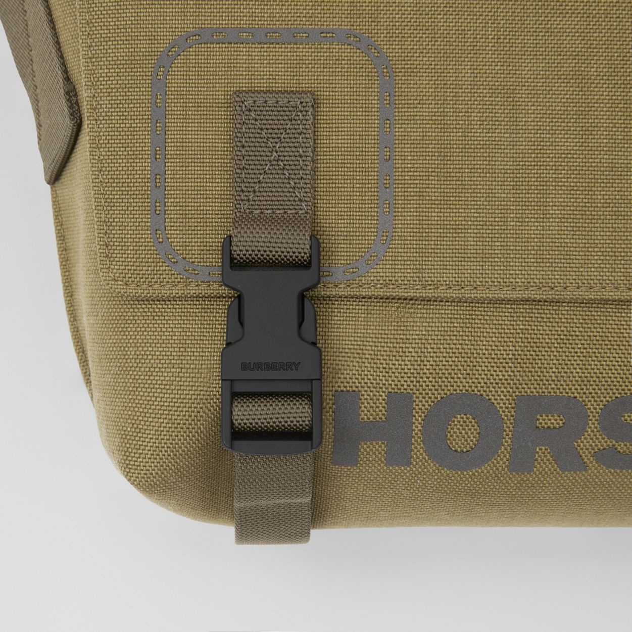 Small Horseferry Print Nylon Messenger Bag - 7