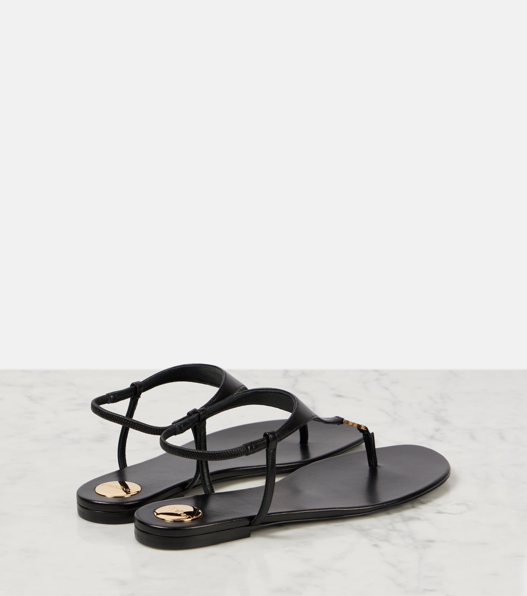 Cassandra leather thong sandals - 2