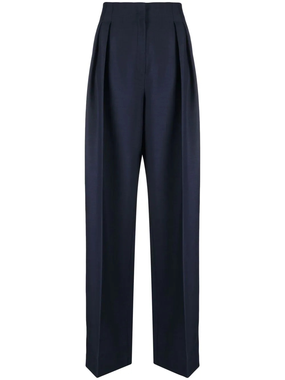 high-waist darted trousers - 1