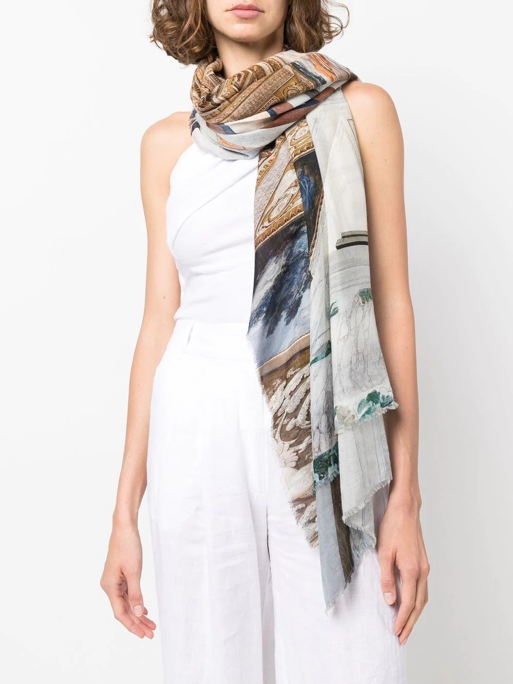 all-over graphic-print scarf - 2