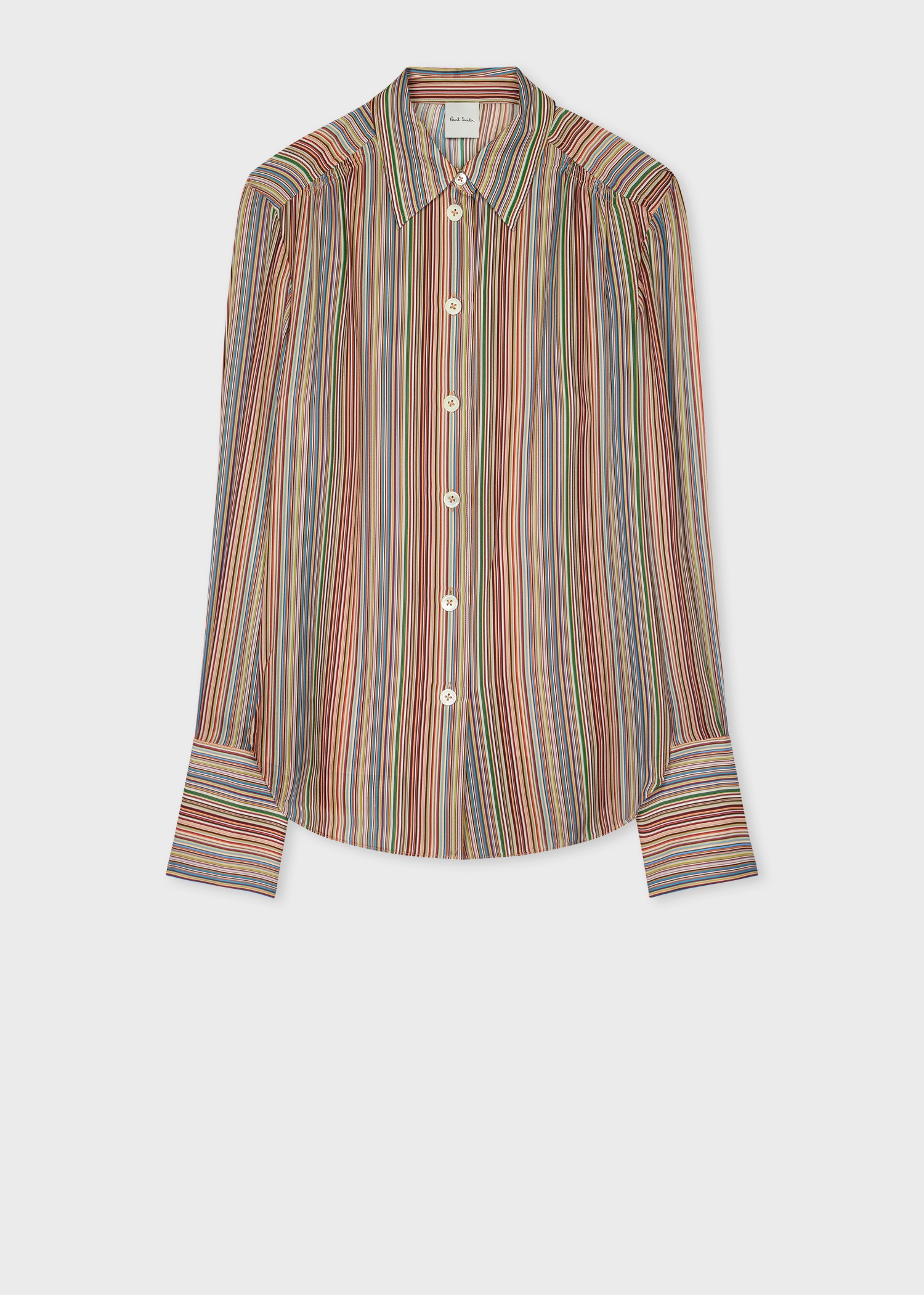 Women's 'Signature Stripe' Silk Georgette Shirt - 1