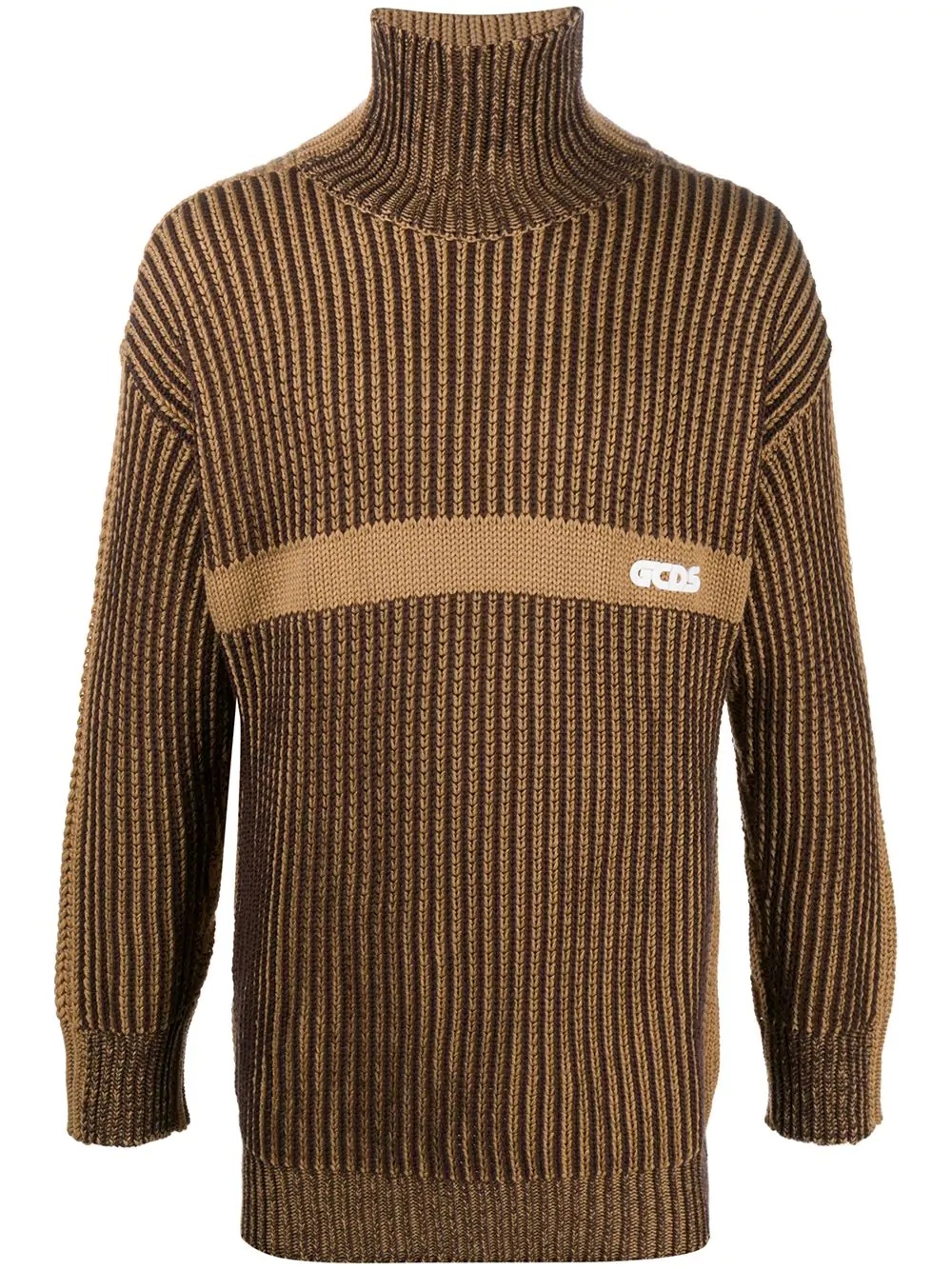 waffle knit jumper - 1