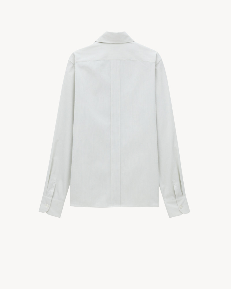 SAINT LAURENT CASSANDRE SHIRT IN HAIRLINE-STRIPE COTTON POPLIN outlook